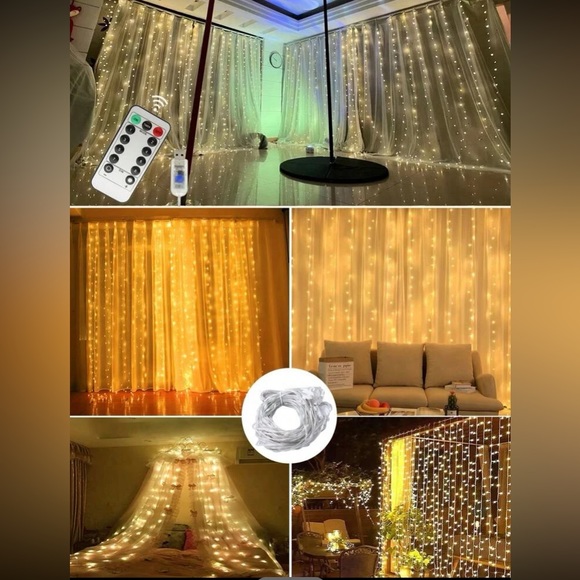 Fairy light w smart controls curtain lights string light warm light - Picture 9 of 12